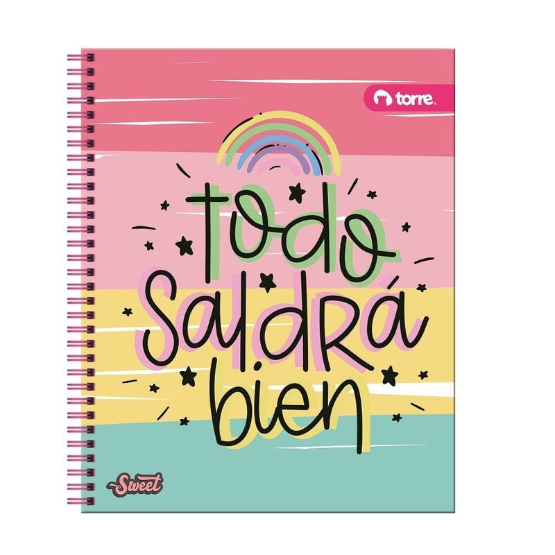 TORRE - Cuaderno Universitario Clásico Mujer 7mm 100 Hojas