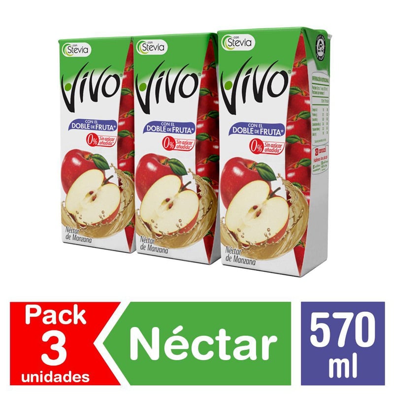 VIVO - Tripack Néctar Manzana