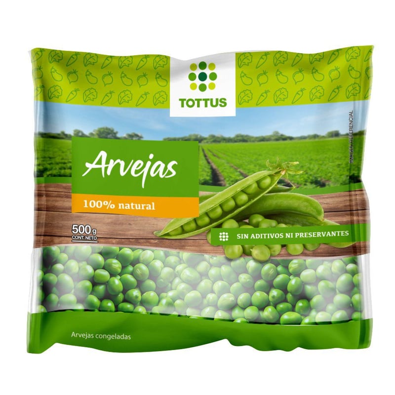 TOTTUS - Arvejas Congeladas Tottus 500 g