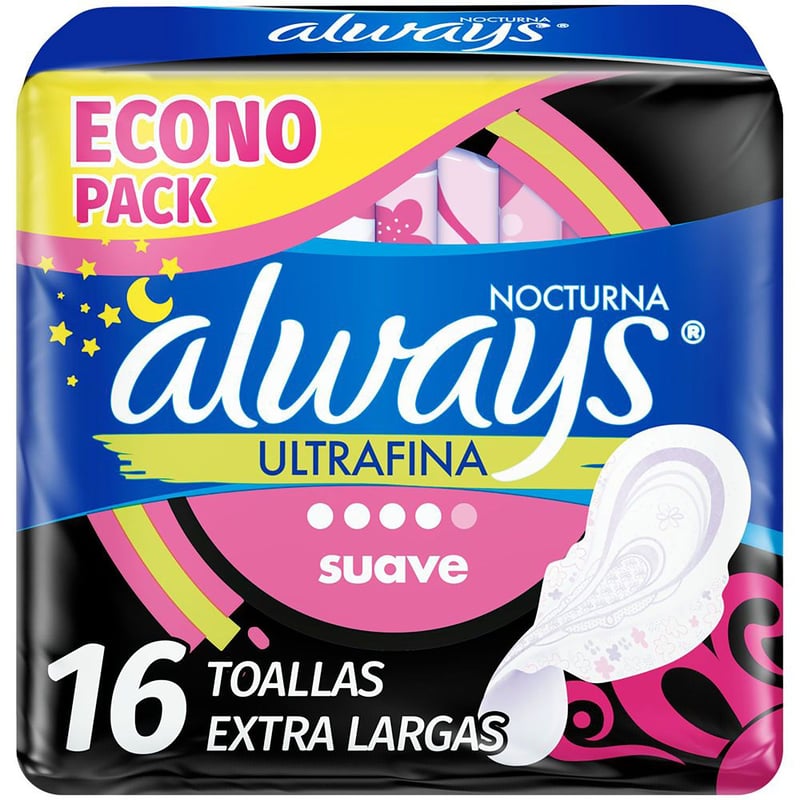 ALWAYS - Toalla Ultrafina con Alas Noche