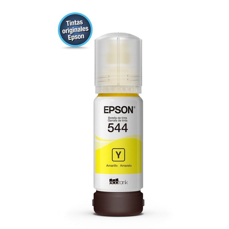EPSON - Tinta T544 Dye Yellow Ink Bot Epson