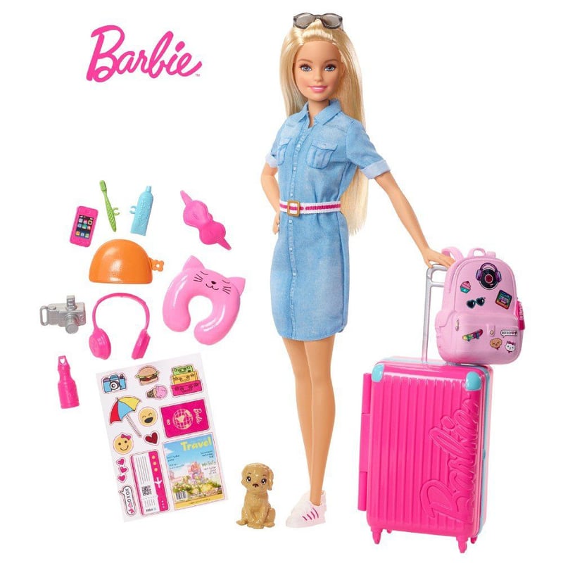 BARBIE - Muñeca Barbie Dreamhouse Explora y Descubre Barbie Viajera