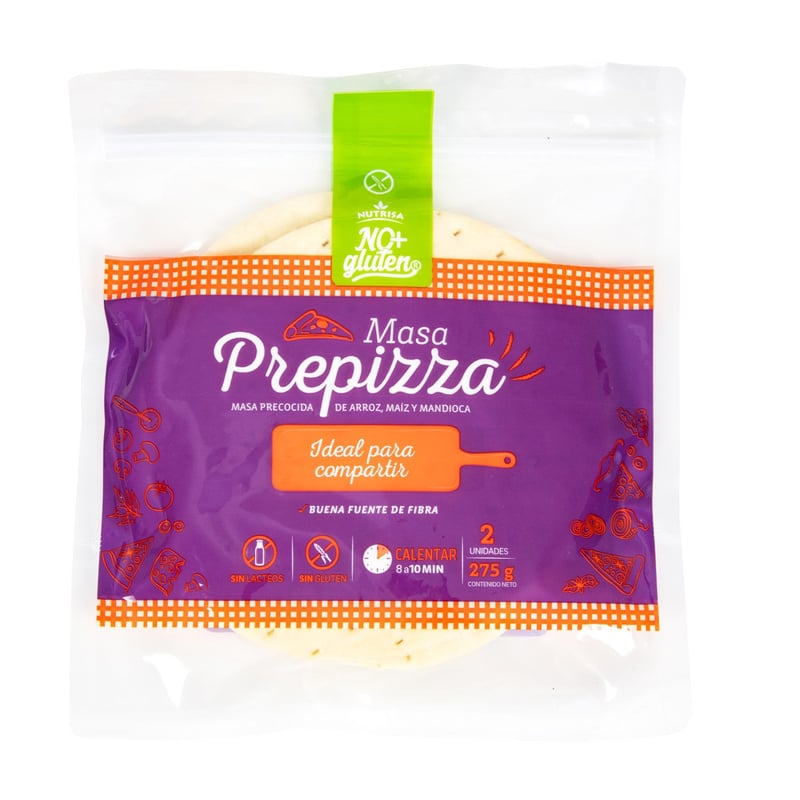 NO+GLUTEN - Masa prepizza no + gluten