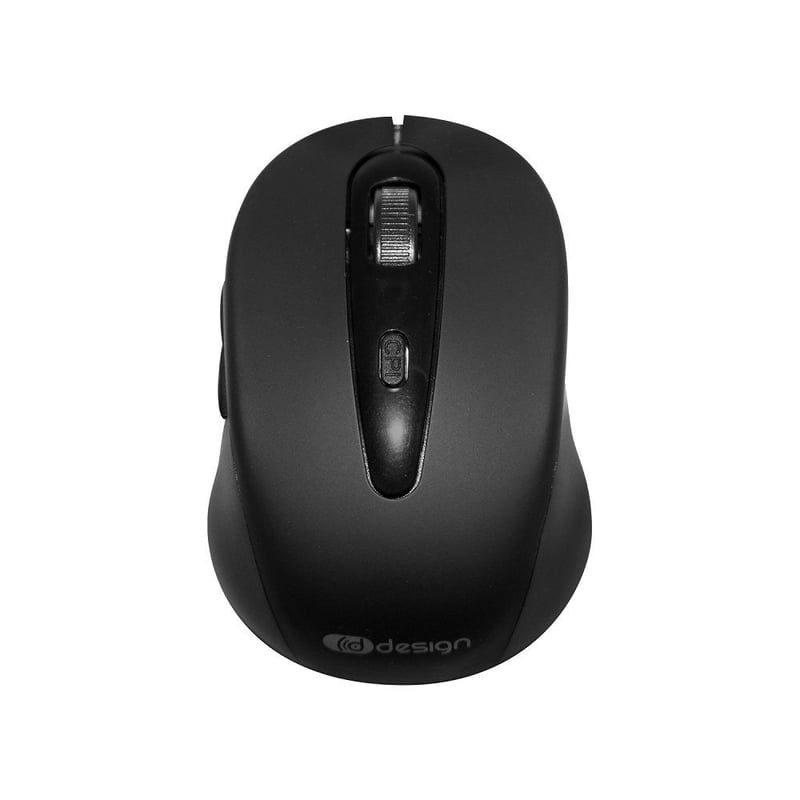 DDESIGN - Mouse negro inalámbrico DD-FREEMOUSE10