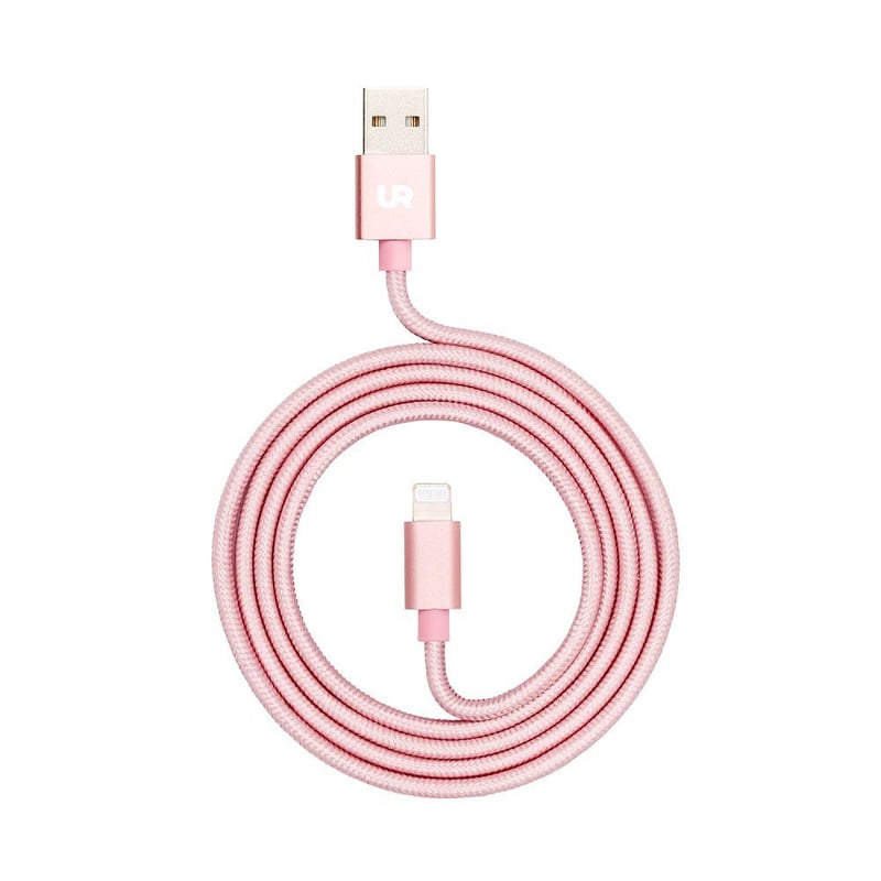 URBANO - Cable lightning certificado rosado