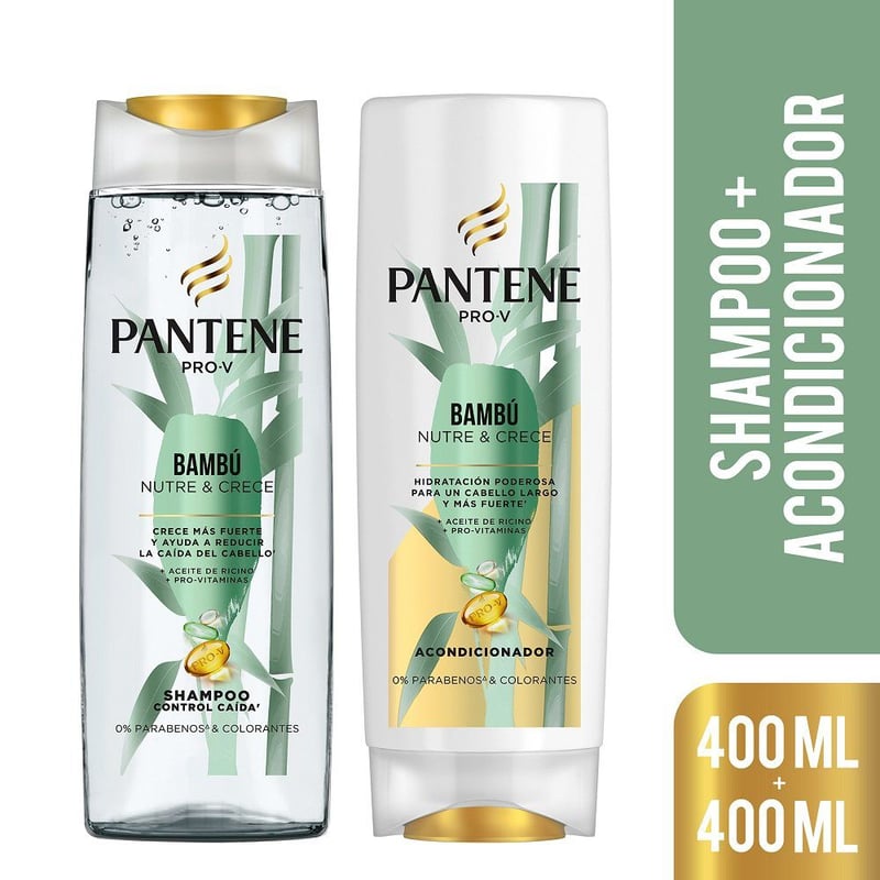 PANTENE - Pack Shampoo + Acondicionar Bamboo