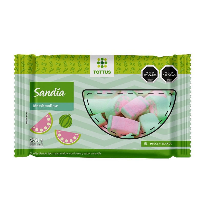 TOTTUS - Marshmallow Sabor Sandía