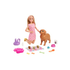 BARBIE - Muñeca Barbie Cachorros Recién Nacidos