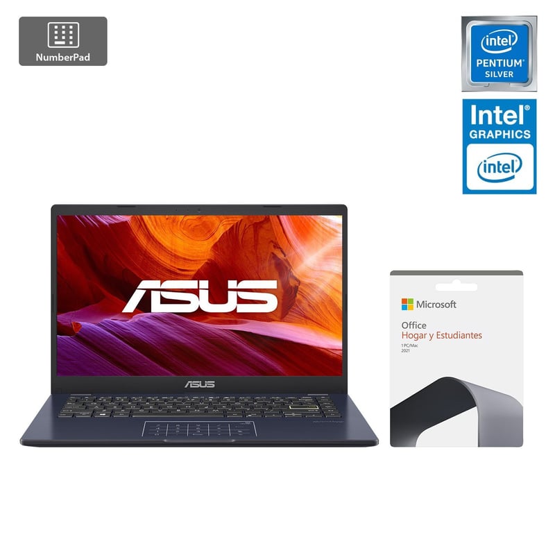ASUS - Notebook Intel Pentium Silver N6000 E410KA 4GB/128GB