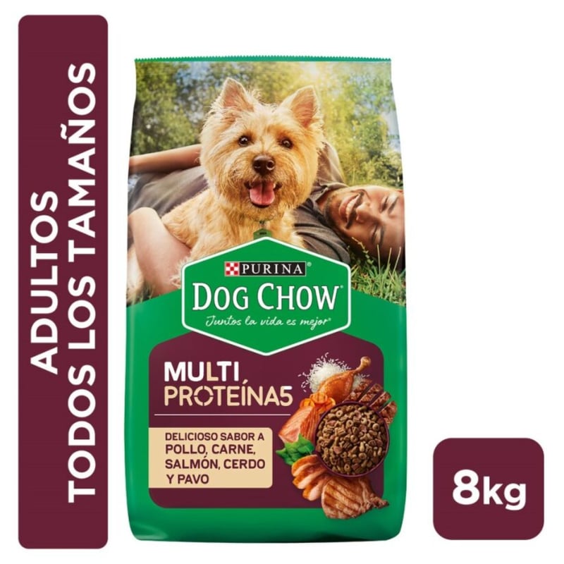 DOG CHOW - Alimento para Perro Adulto Multi Proteínas Dog Chow 8 Kg