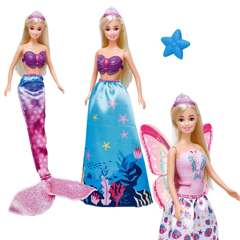 MUNECA FASHION SET HADA Y SIRENA Tottus Chile