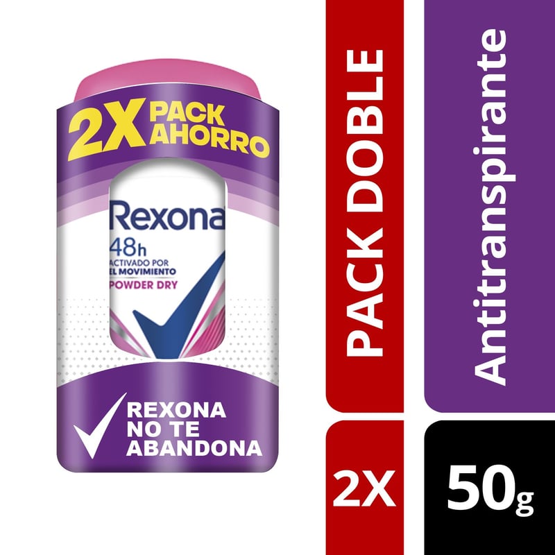 REXONA - Pack Desodorante en Barra