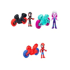 undefined - Spiderman Figura De Acción Héroe Y Motocicleta Surtido