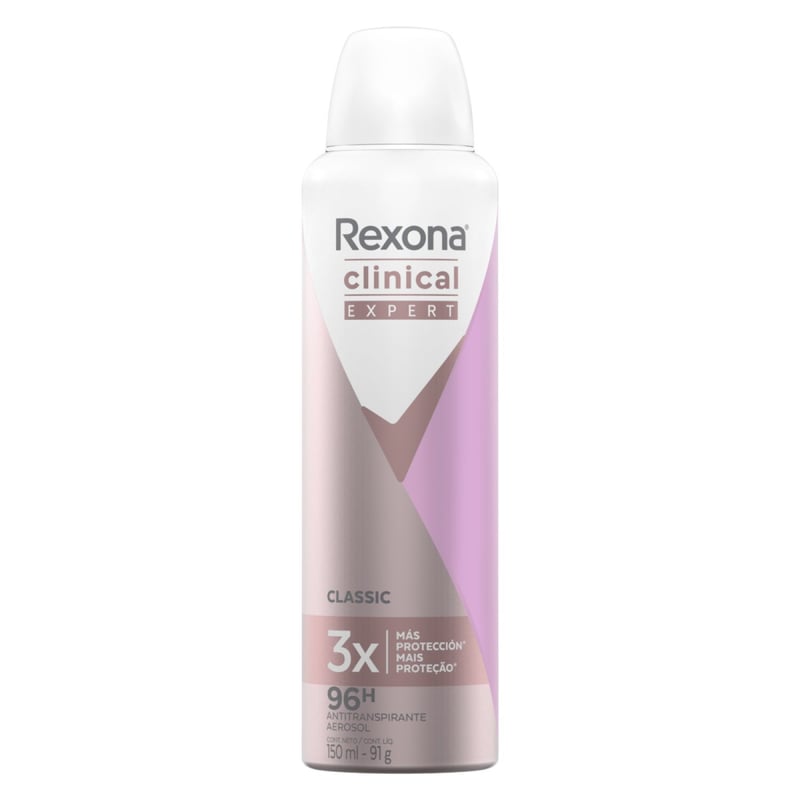 REXONA - Antitranspirante Aerosol Rexona Clinical Classic Mujer 150 ml