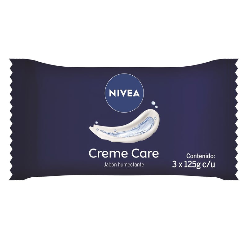 NIVEA - Pack Jabón en Barra Nivea Creme Care 3 x 125 g