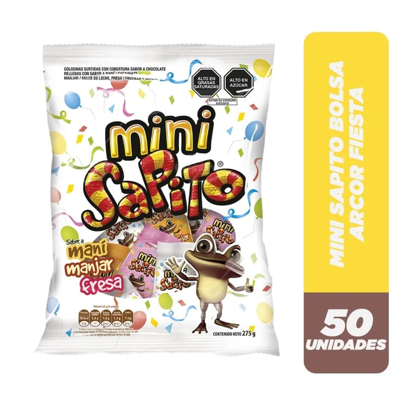 ARCOR - Chocolates Mini Sapito Surtido 275 g