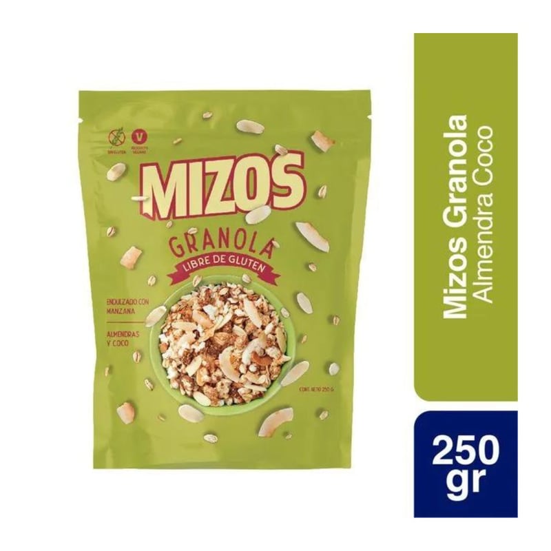 MIZOS - Granola Mizos Almendra Coco 250 g