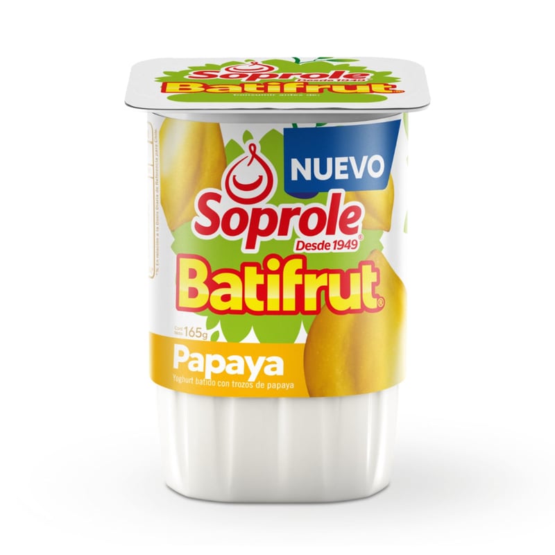 SOPROLE - Yoghurt Batifrut Sabor Papaya Soprole 165 g