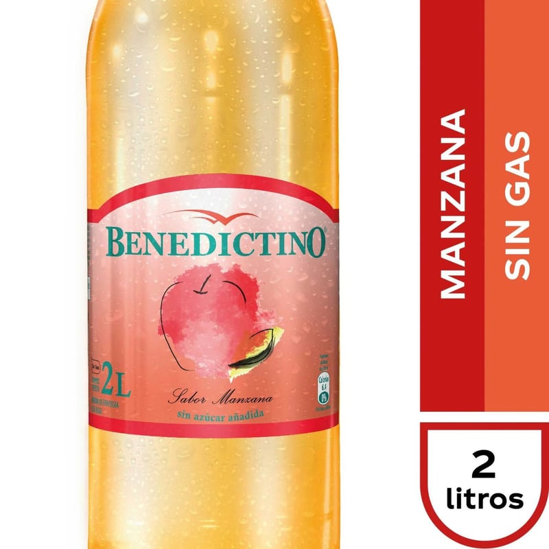 BENEDICTINO - AGUA SAB MANZANA BENEDICTINO 2 LT