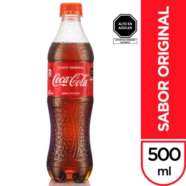 COCA COLA - Gaseosa Coca Cola 500 mL