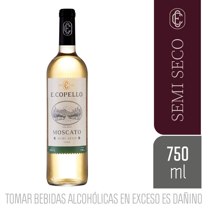 E COPELLO - Vino Blanco Moscato Ecopello 750 mL