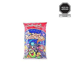 AMBROSOLI - Caramelos Súper Rellenazo Chicle Ambrosoli 100 Unidades