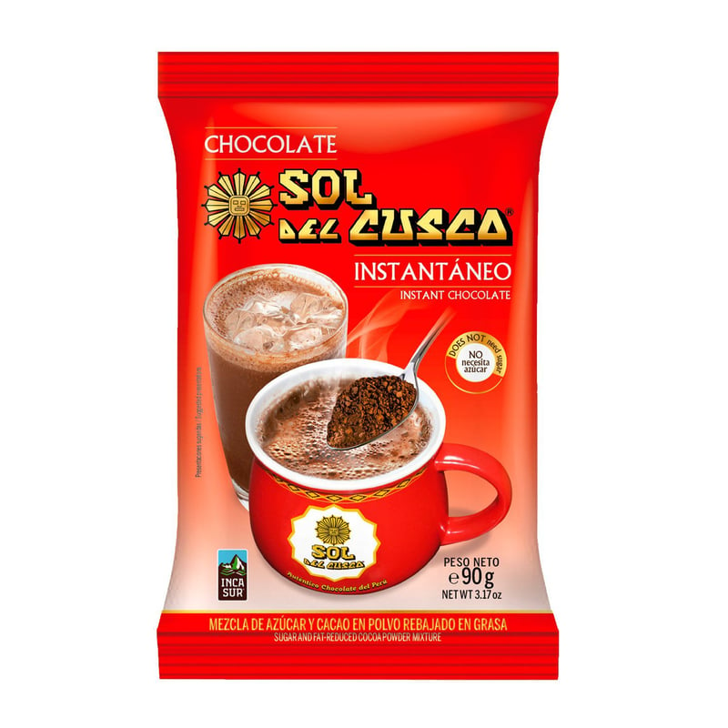 SOL DEL CUSCO - Chocolate Instantáneo para Taza Sol del Cusco 90 g