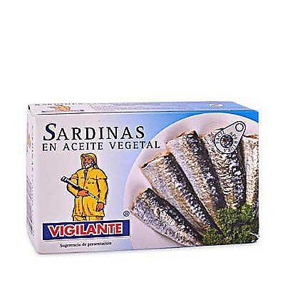  - Sardinas en Aceite Vegetal Vigilante 120 g