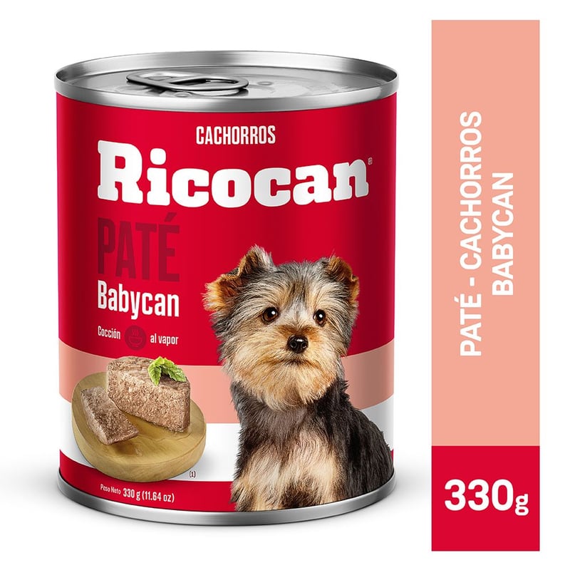 RICOCAN - Comida Húmeda para Perros Ricocan Cachorros Babycan 330 g