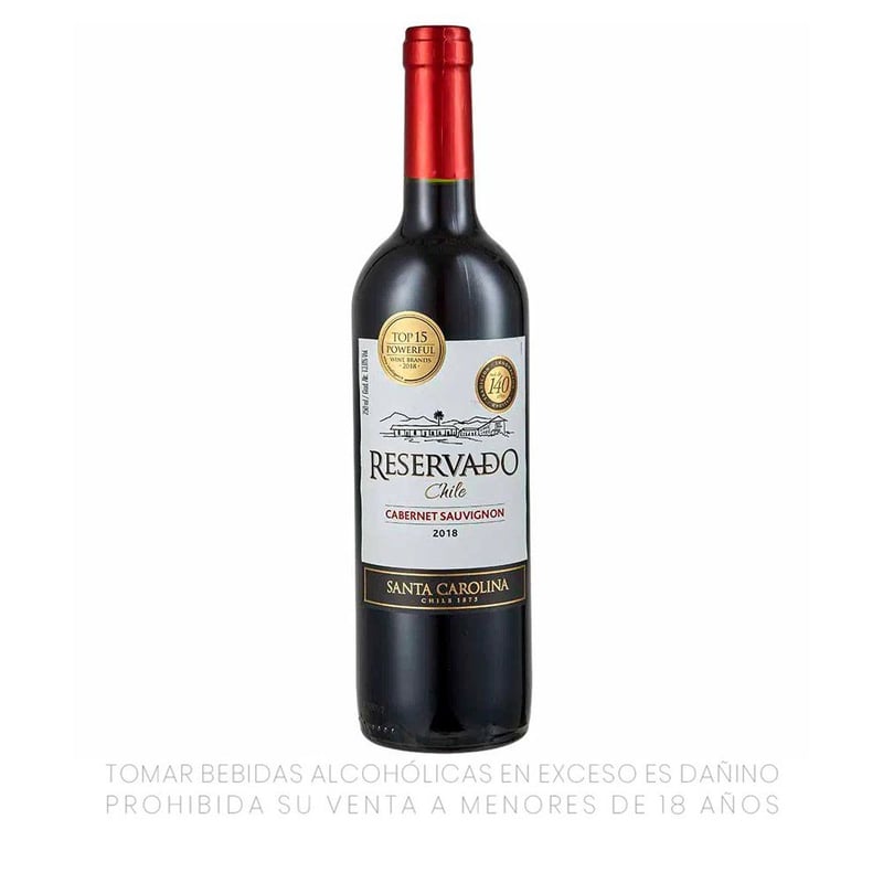 SANTA CAROLINA - Vino Tinto Varietal Cabernet Sauvignon Santa Carolina 14° 750 mL