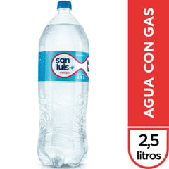 SAN LUIS - Agua Mineral con gas San Luis 2.5 L