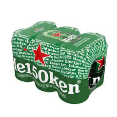 HEINEKEN - Cerveza Heineken en Lata Pack 6 Unidades 330 mL