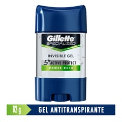 GILLETTE - Antitranspirante en Gel Invisible Gillette Specialized Power Rush 82 g