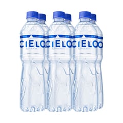 CIELO - Agua Mineral sin gas Cielo Pack 6 Unidades 625 mL