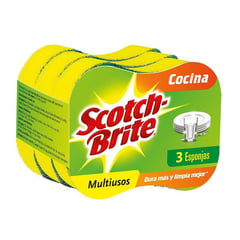 SCOTCH BRITE - Esponja 2 en 1 Scotch Brite