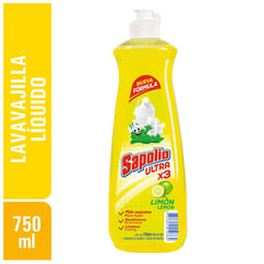 SAPOLIO - Lavavajilla Líquido Aroma Limón Sapolio