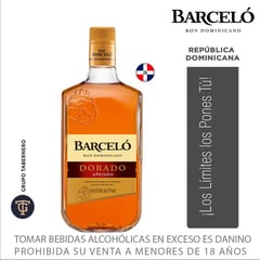 BARCELO - Ron Dorado Barceló 750 mL