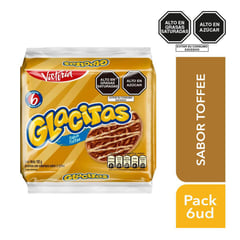 VICTORIA - Galleta Glacitas Sabor Toffee Victoria 6 Unidades