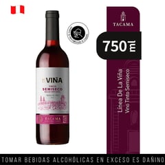 TACAMA - Vino Tinto Semi Seco Dulce Natural Tacama 750 mL