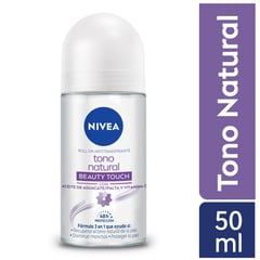 NIVEA - Desodorante Roll On Aclarado Natural Beauty Touch Nivea 50 mL