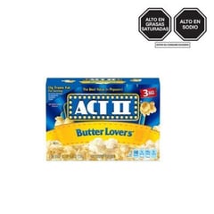 ACT II - Pop Corn Butter Lovers Act Li 3 Unidades