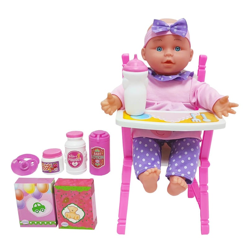 Muneca Con Silla de Comer y Acces13