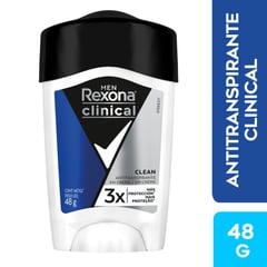 REXONA - Desodorante de barra para hombre Clinical