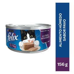 FELIX - Comida Húmeda para gatos Felix Adultos Sabor Pavo 156 g
