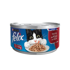 FELIX - Comida Húmeda para Gatos Felix Adultos Sabor Pollo 156 g