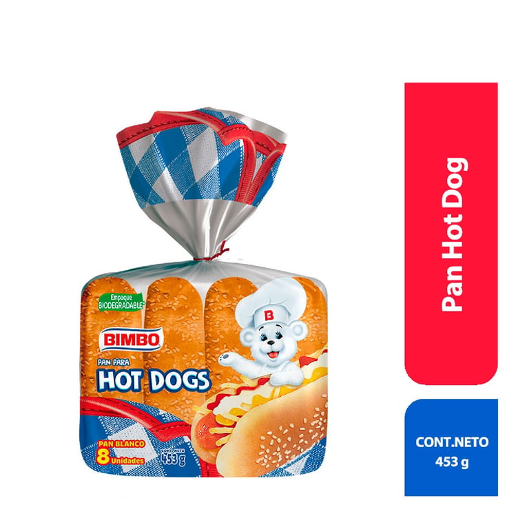 Pan para Hot Dogs Bimbo 8 Unidades | Tottus Perú