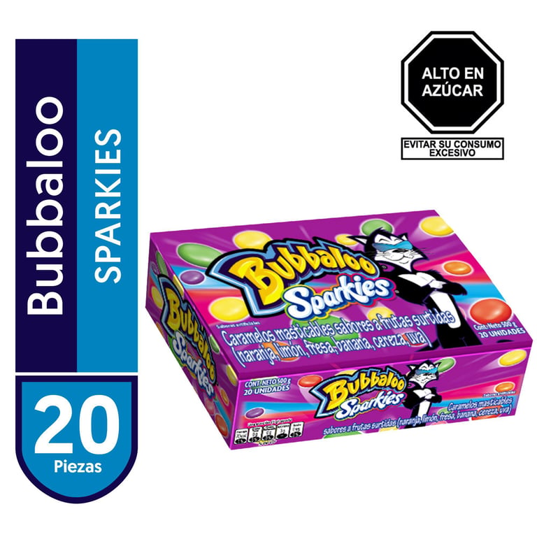 Bubbaloo Sparkies 25g x 20 Unidades | Tottus Perú