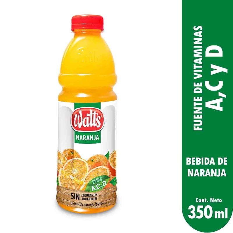 WATTS - Bebida Sabor Naranja Watts 350 mL