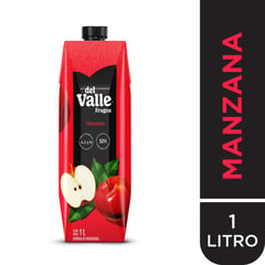 FRUGOS DEL VALLE - Bebida Frugos Del Valle Sabor Manzana 1 Lt Caja