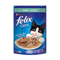 FELIX - Alimento húmedo para gatos Felix Classic con Atún 85 gr